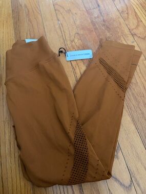 PINK Victoria's Secret Seamless High-Rise Leggings in Rust Brown